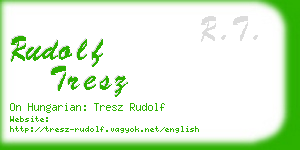 rudolf tresz business card